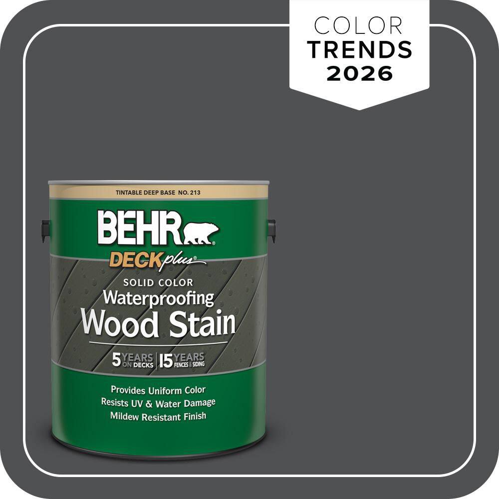 1 gal. #PPU18-01 Cracked Pepper Solid Color Waterproofing Exterior Wood Stain price history on PriceWatchPro