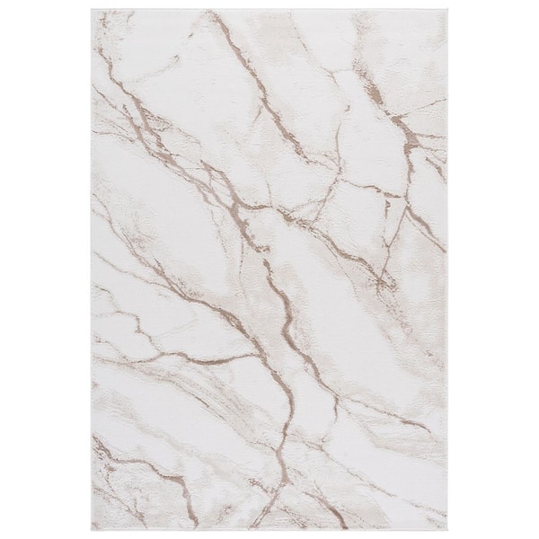 Sable 9 ft. x 12 ft. Ivory/Beige Abstract Area Rug