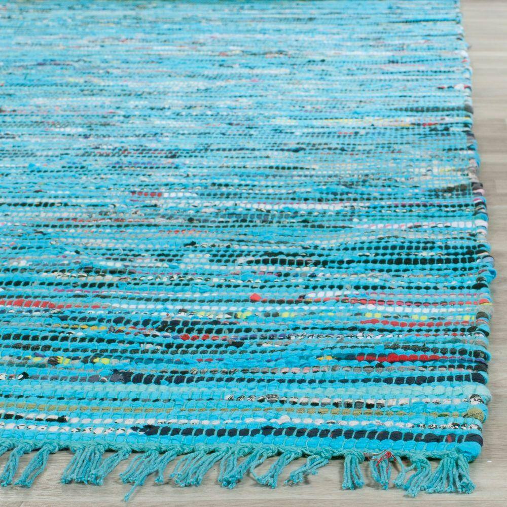 Ivory Cotton Charm 8' x 10' Hand-Woven Boho Stripe Area Rug