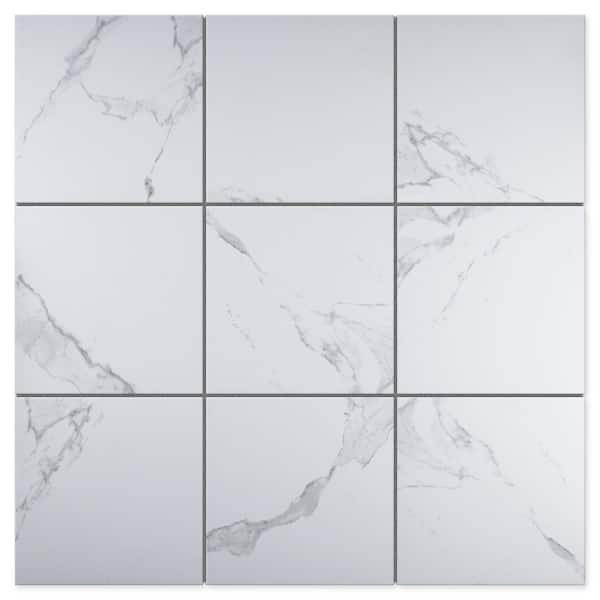 Jonico Day White Square 8.78 in. x 8.78 in. Matte Porcelain Floor and Wall Tile (12.27 sq. ft./Case)