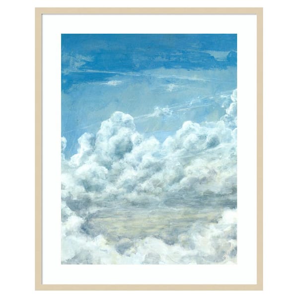 Amanti Art Cloud Bank II by Michael Willett 33 in. W x 41 in. H. Wood Framed Wall Art Print Framed in Brown