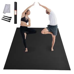 Exercise Mat 12 x 6 ft. Non Slip High Density Premium Yoga Mat for Men Women, Fitness Mat with Bag & Carry Strap