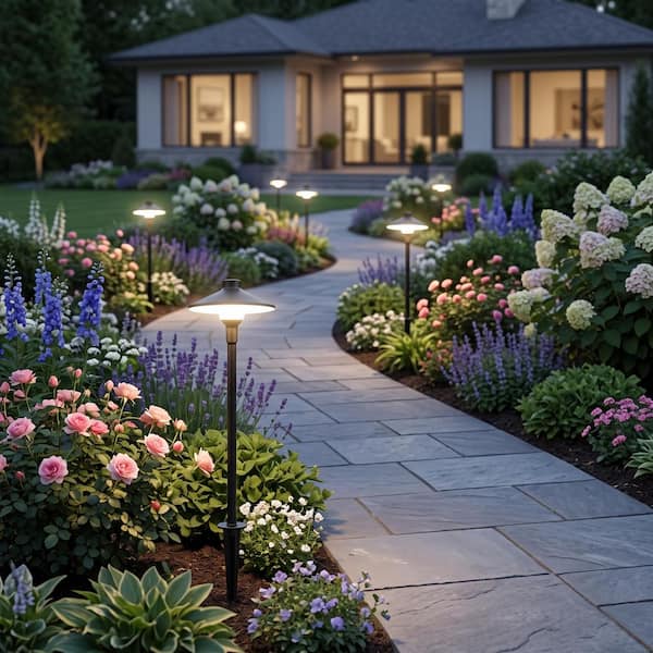 Taoi Fxio 3000K Warm White Outdoor Low Voltage Black Plug-in LED