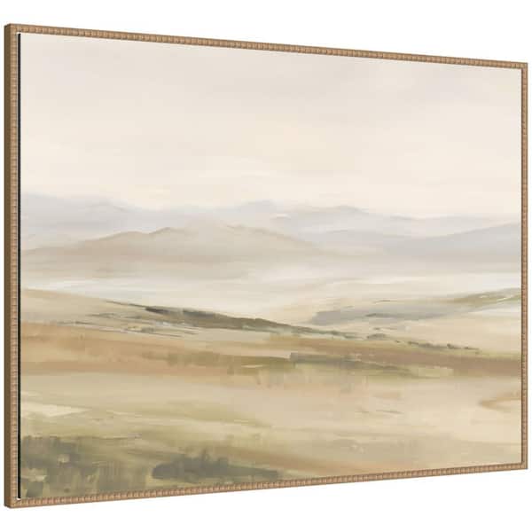 Sylvie "Fading Fields III" by Amy Lighthall Landscape Framed Canvas Art Print 32 in. x 42 in.