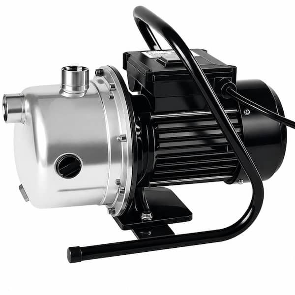 1.6 HP Portable Shallow Well Pump 1162 GPH Stainless Steel Sprinkler Pump 147 ft Head for Lawn Irrigation