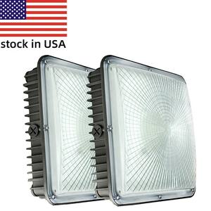 200-Watt Equivalent Integrated LED Outdoor Security Light, 5400 Lumens, Canopy Light and Area Light (2-Pack)