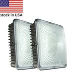 300-Watt Equivalent Integrated LED Outdoor Security Light, 8400 Lumens, Canopy Light and Area Light (2-Pack)