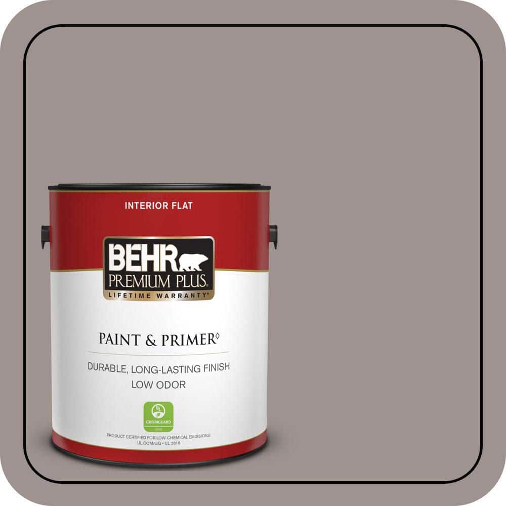 1 gal. #N140-4 Tavern Taupe Flat Low Odor Interior Paint & Primer price history on PriceWatchPro
