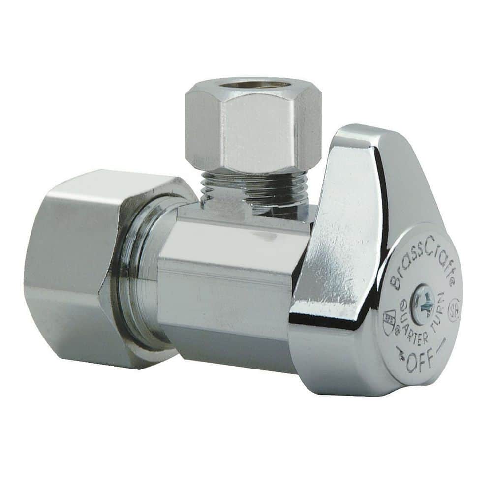 1/2 in. Nom Comp Inlet x 1/2 in. OD Comp Outlet Brass 1/4-Turn Angle Stop price history on PriceWatchPro