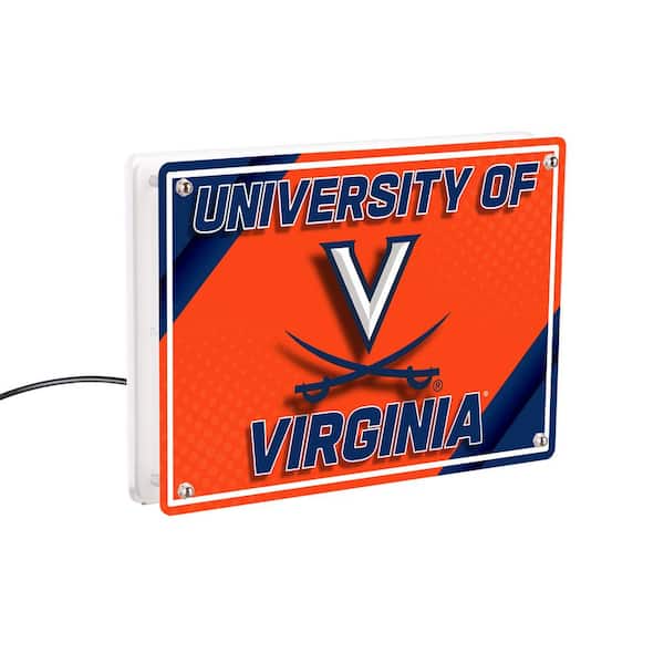 Evergreen University of Virginia NCAA Orange Rectangle Desklite LED Decor