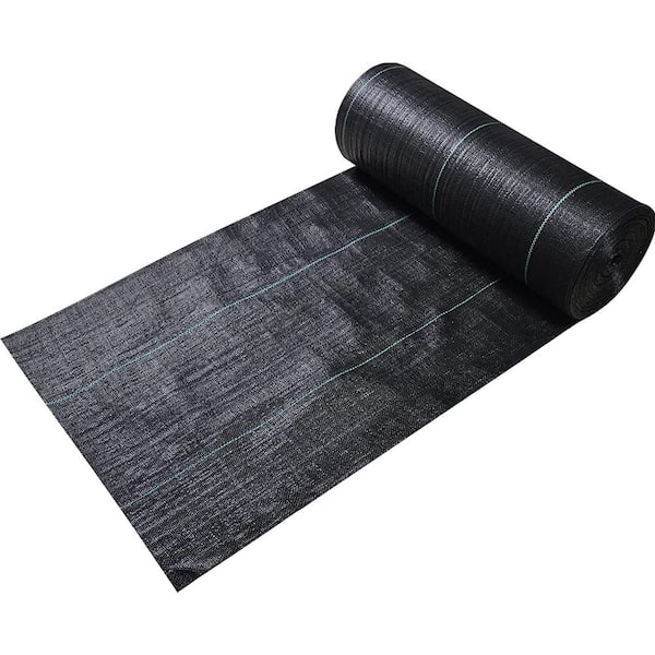 Justincity 3 ft. x 50 ft. Gardening Ground Cover Mat Weed Barrier Landscape Fabric Woven Geotextile 1-Pack