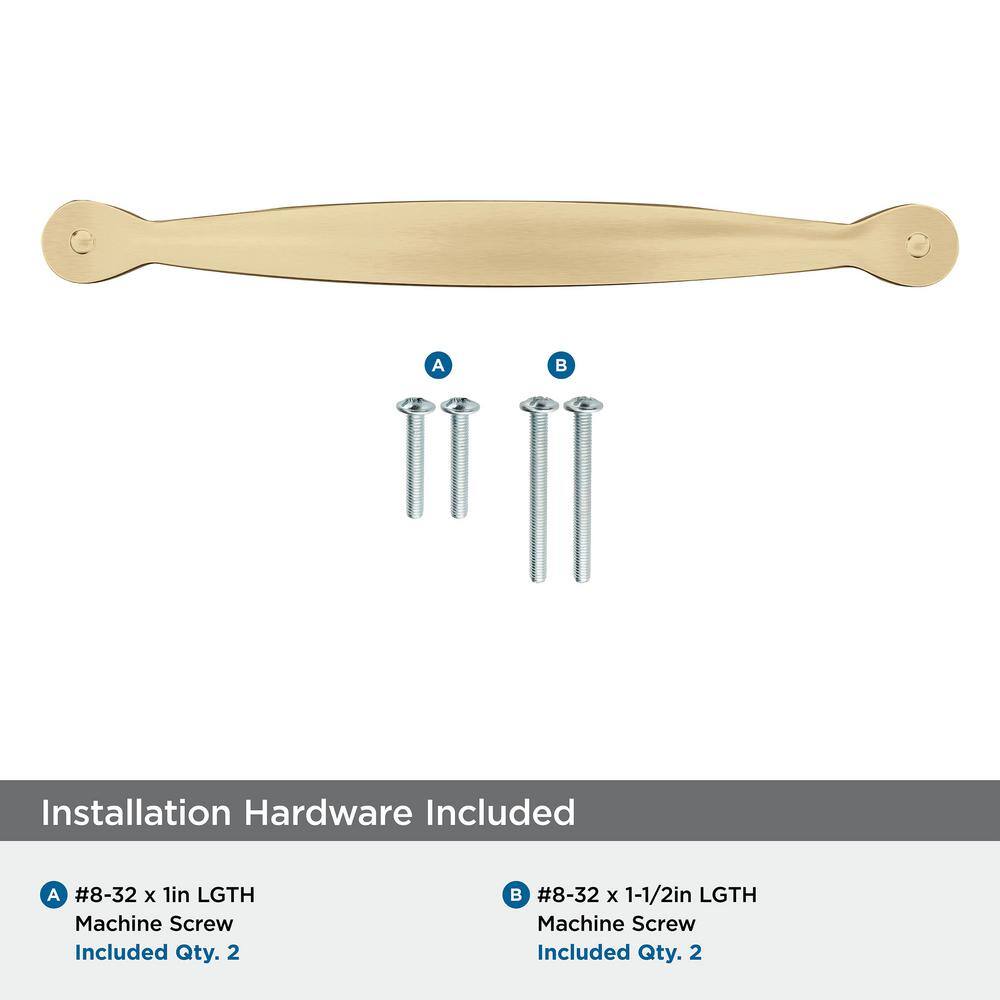 Champagne Bronze 7.5-Inch Arch Cabinet Pull with Mounting Hardware