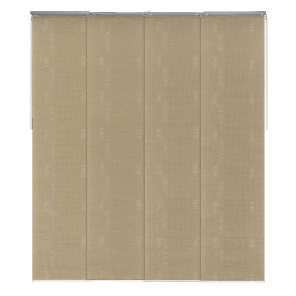 Yucca Adjustable Panel Track Blinds Sliding Craft Glass Doors Closet Room Divider Slates Up to 86 in. W x 96 in. L