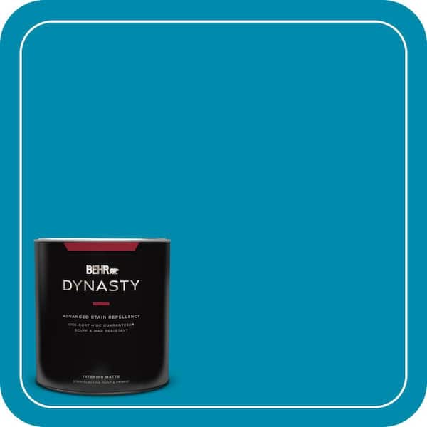 BEHR DYNASTY 1 qt. #530B-7 Riviera Paradise Matte Interior Stain-Blocking Paint and Primer