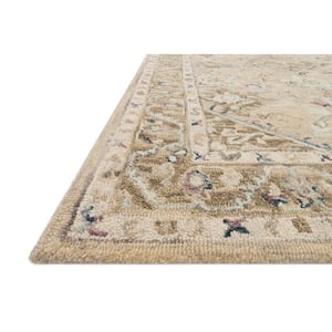 Beatty Beige/Ivory 9 ft. 3 in. x 13 ft. Traditional 100% Wool Area Rug