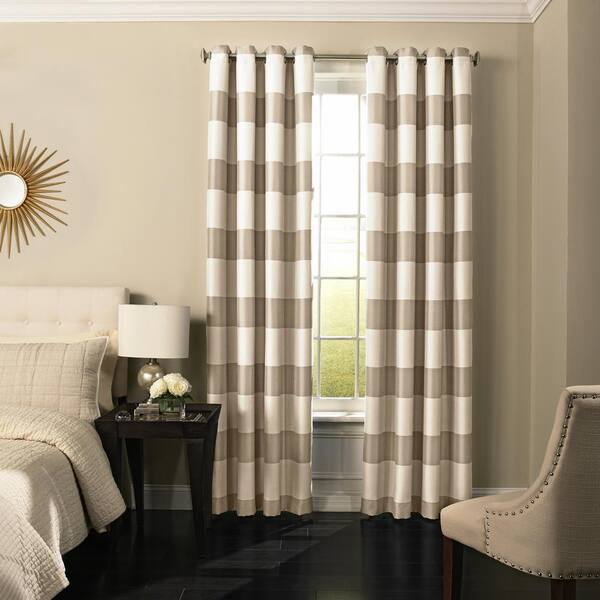 Beautyrest Gaultier Blackout Window Curtain Panel in Natural - 52 in. W x 84 in. L