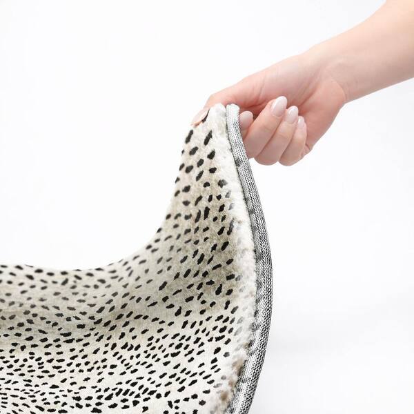 Dream Shag Premium Machine Washable Abstract ADS44 Pearl 8 ft. x 8 ft. Round Rug