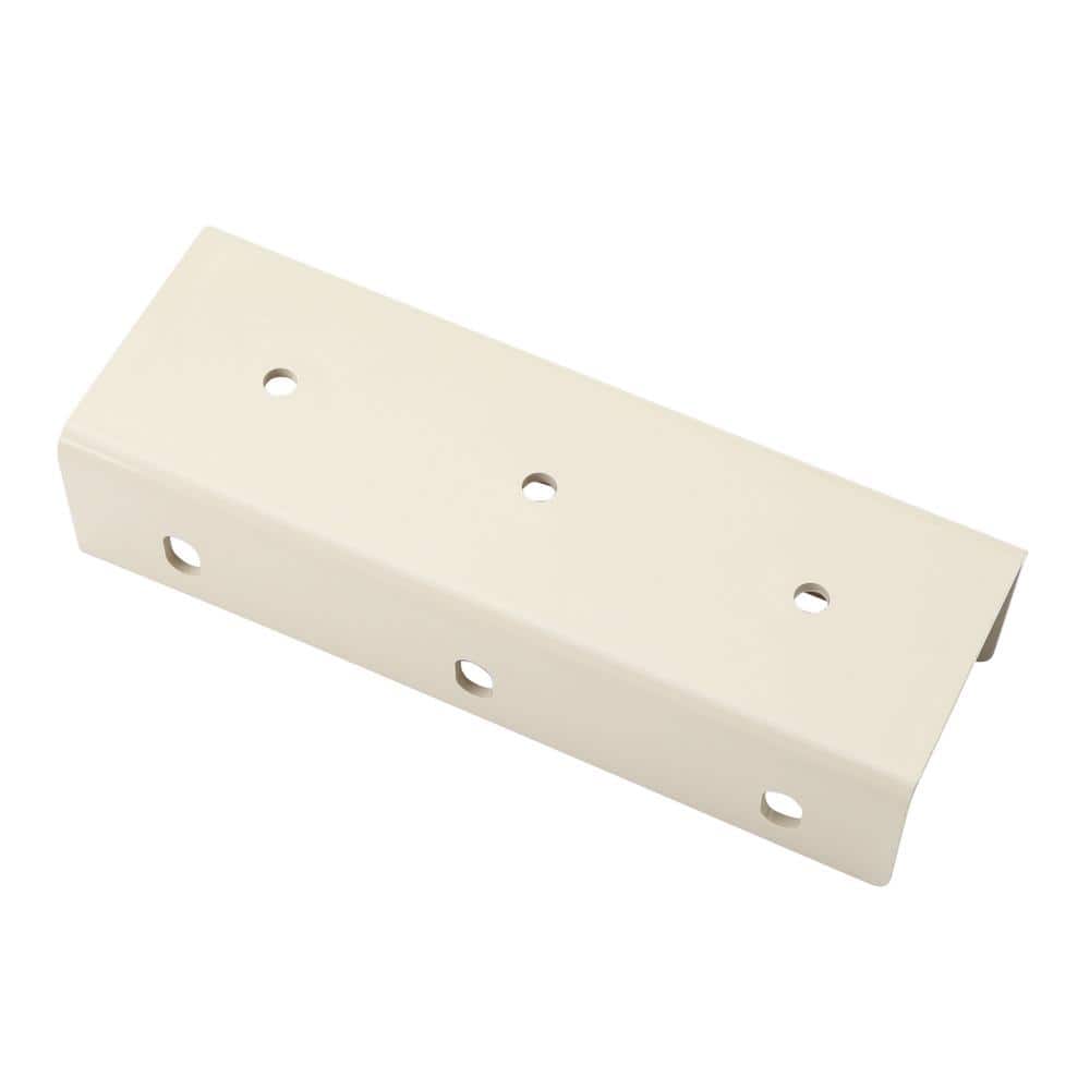Off-White Vinyl Fence Transition Post Bracket