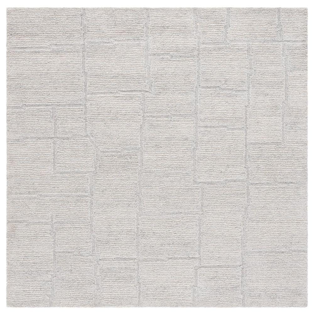 Grey Square Rug SAFAVIEH Renewal 6 ft. x 6 ft. Light Gray Solid Tabular Square Area Rug ...