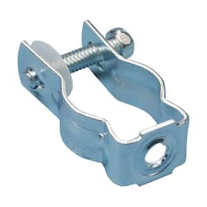 Bolt Close Conduit/Pipe Clamp, Steel, 1 in. EMT, 1 in. Rigid/Pipe, 0.281 in. Hole (100-Pack)