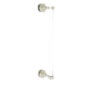 Pacific Grove 18 in. Single Side Shower Door Pull in Polished Nickel
