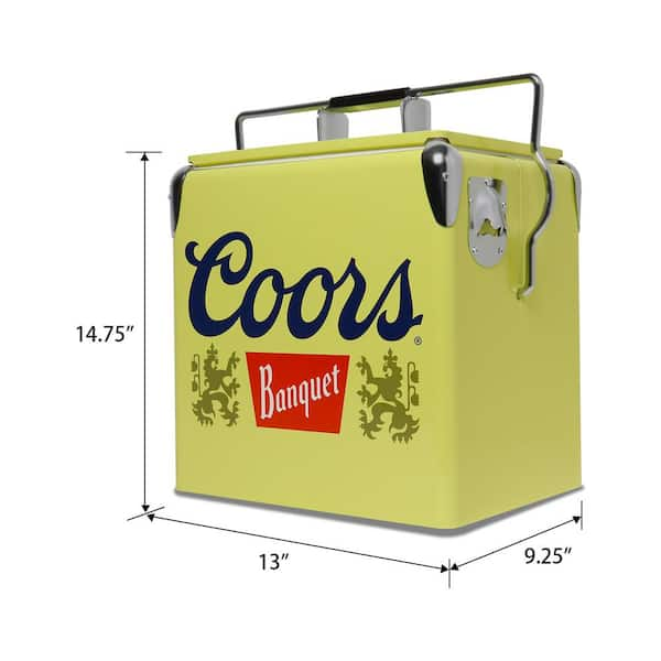 COORS BANQUET BEER METAL COOLER