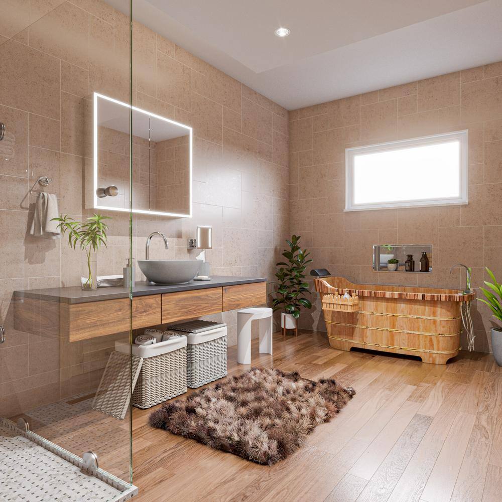 Polished Stainless Steel Horizontal Shower Niche Shelf