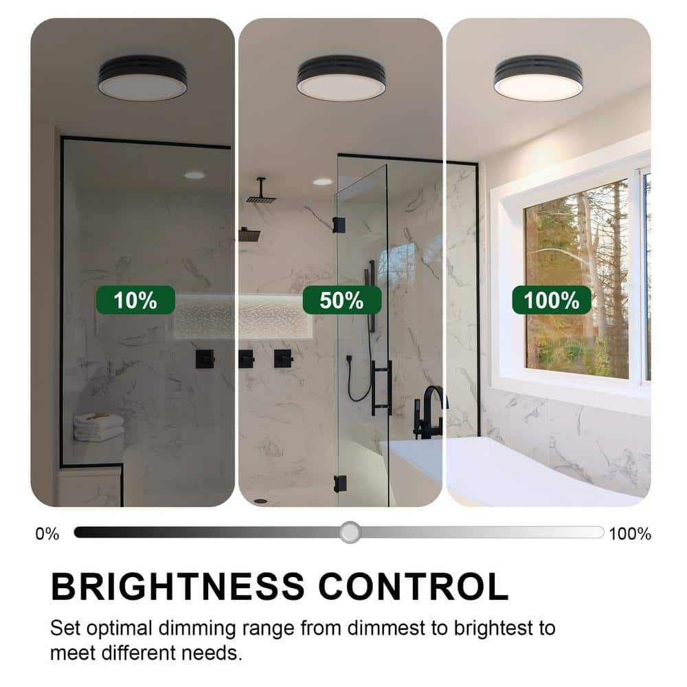 White Tamper Resistant Dimmer Switch for Bathroom Fan and Light