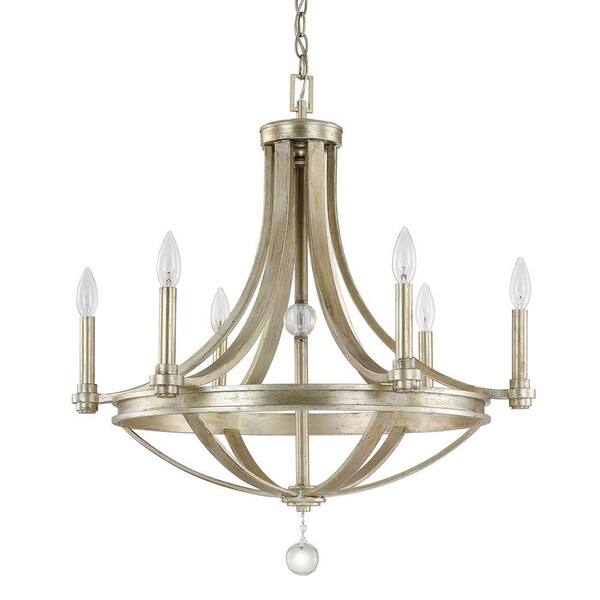 Austin Allen Austin Allen & Co. 6-Light Iced Gold Chandelier