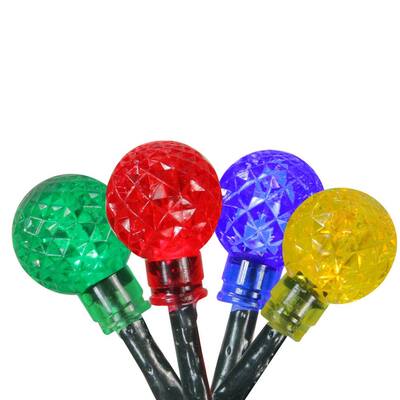 240-Light LED Multi-Color G20 Globe Christmas Lights with Green Wire