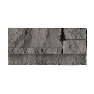 Terrado Sandown Silver 4 in. x 20 in. Natural Concrete Ledger Panel Wall Tile (5.4 sq. ft./Case)