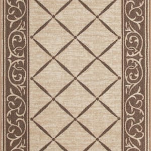 Horchow Tan 26 in. x Your Choice Length Roll Stair Runner
