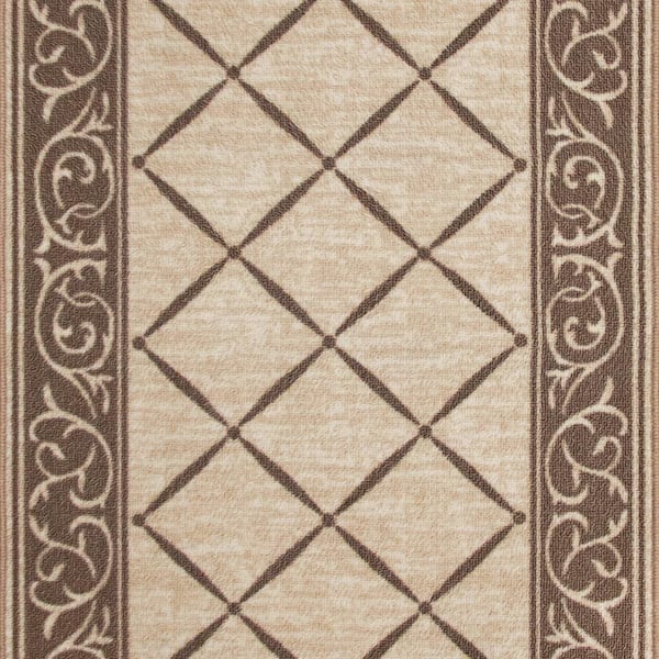 TrafficMaster Horchow Tan 26 in. x Your Choice Length Roll Stair Runner