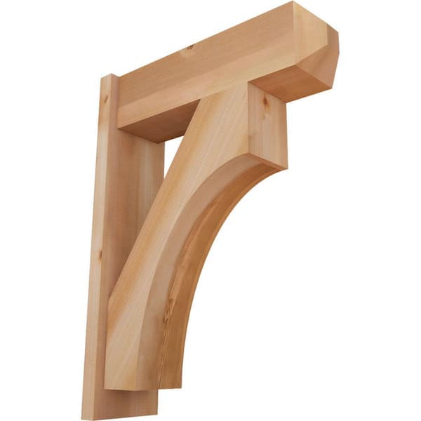 Ekena Millwork 8 in. x 32 in. x 24 in. Westlake Craftsman Smooth Western Red Cedar Outlooker