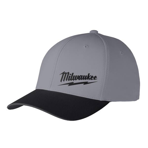 Milwaukee Small/Medium Black, Gray, Red Fitted Hats (3-Pack