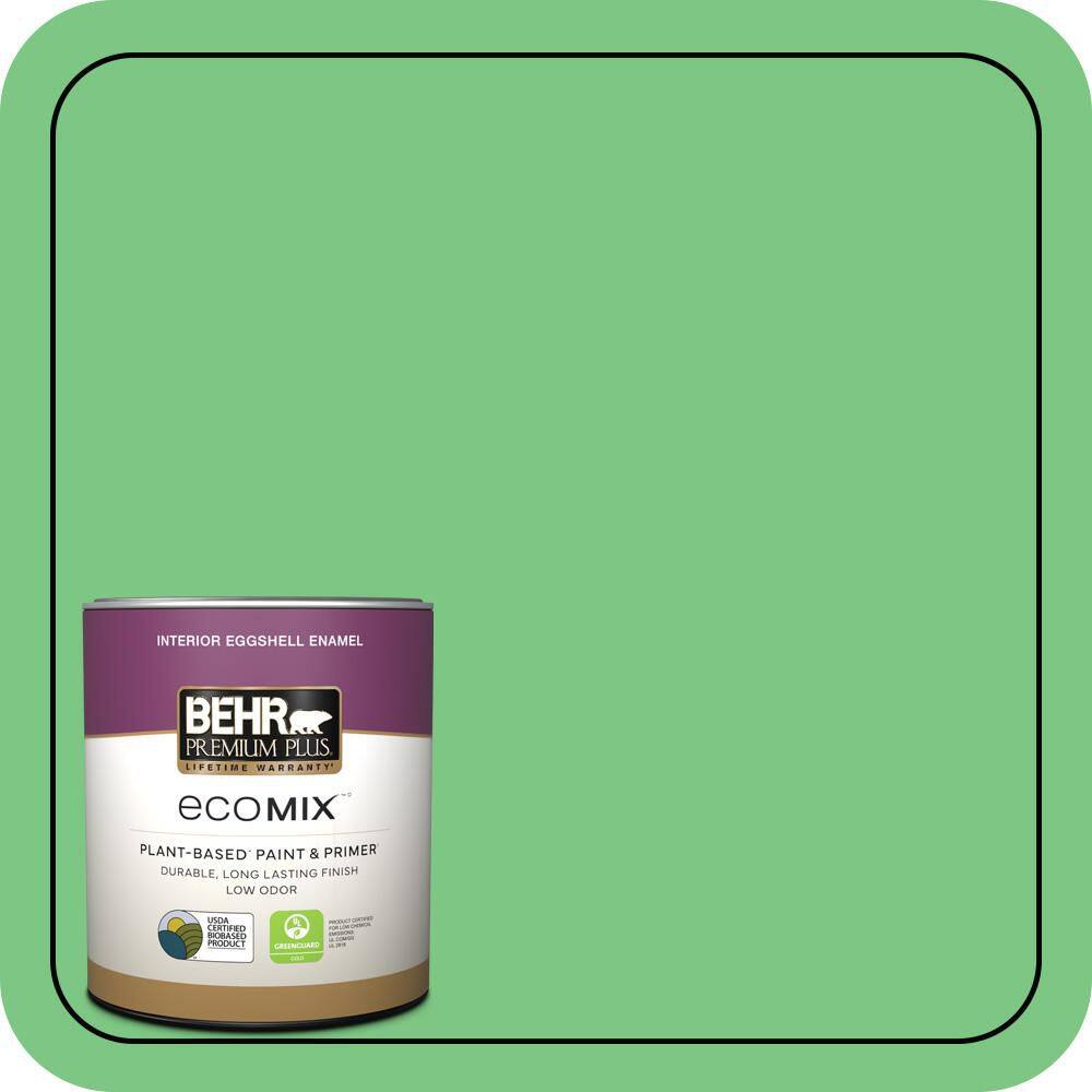 1 qt. #P390-5 Garden Stroll Eggshell Enamel EcoMix Plant-Based Interior Paint & Primer price history on PriceWatchPro