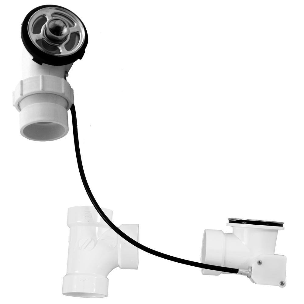 27 in. Cable Drive Bath Drain with Ball Joint Elbow - LESS TRIM - Sch. 40 PVC Fittings, Rough Only price history on PriceWatchPro