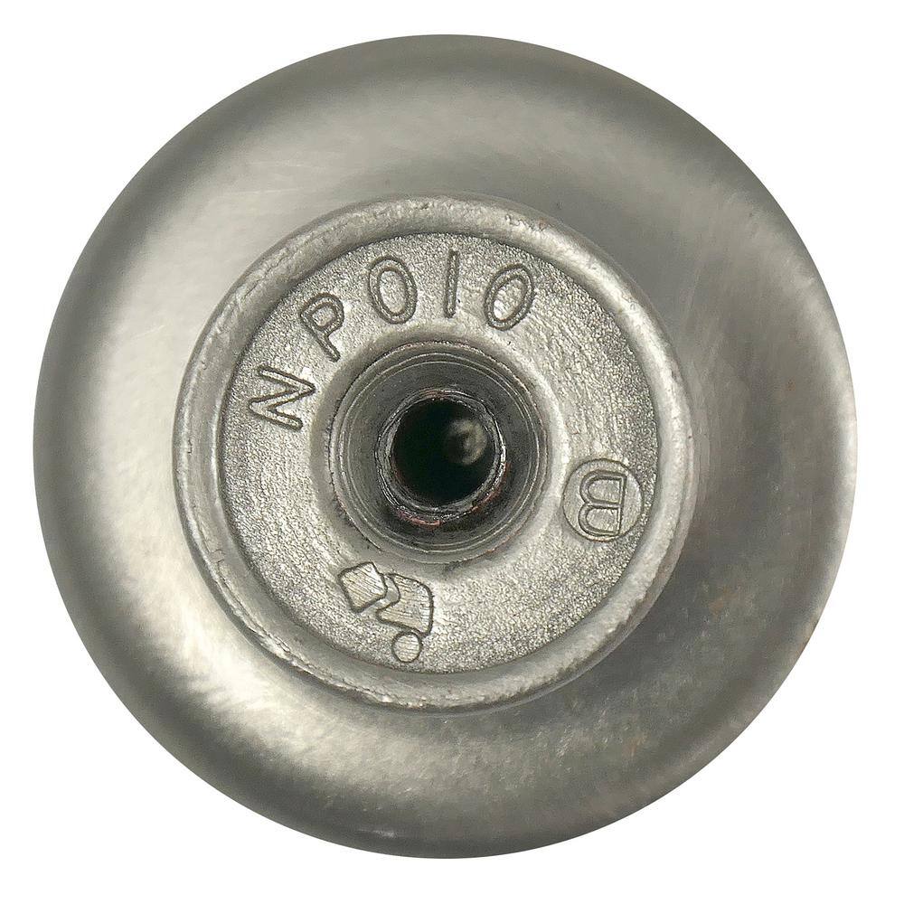 Nantucket Satin Pewter Round Metal Knob with Mounting Hardware