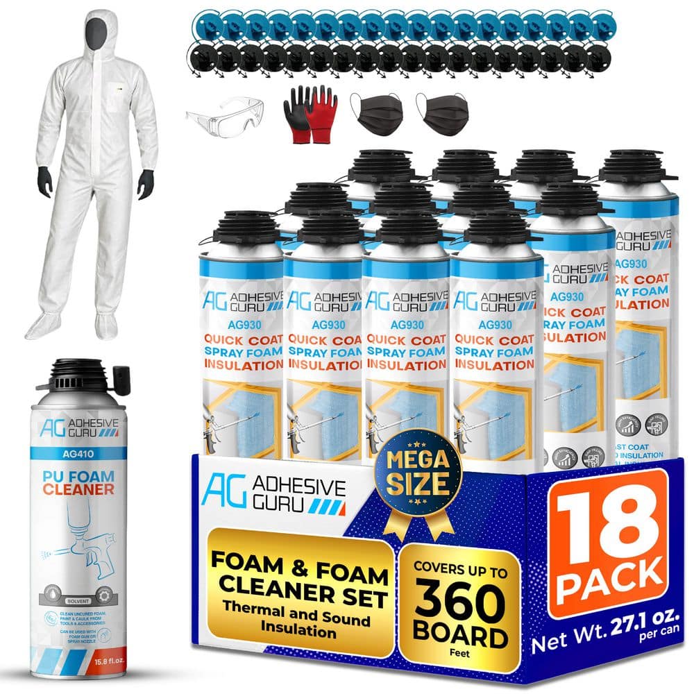 AG ADHESIVE GURU AG930 Self-Expanding Insulation Spray Foam