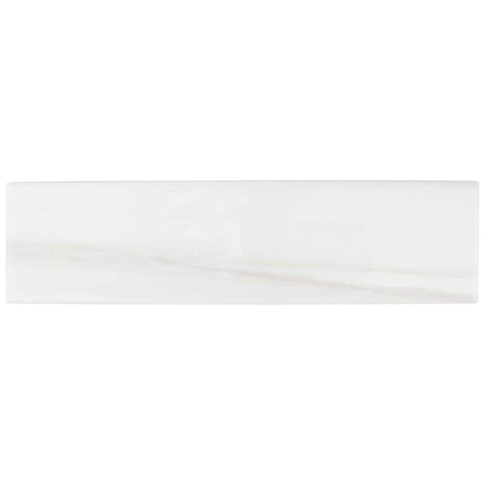 Blanc Glossy Ceramic 3x12 Subway Wall Tile