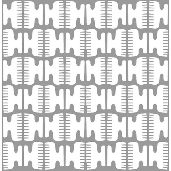 NuWallpaper Grey Shift Peel and Stick Wallpaper Sample