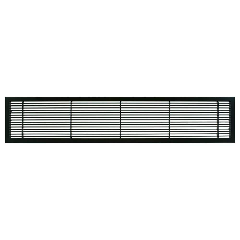 AG10 Series 4 in. x 24 in. Solid Aluminum Fixed Bar Supply/Return Air Vent Grille, Black-Matte price history on PriceWatchPro