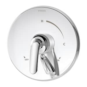 Elm 1-Handle Wall Mounted Shower Valve Trim Kit in Polished Chrome (Valve Not Included)