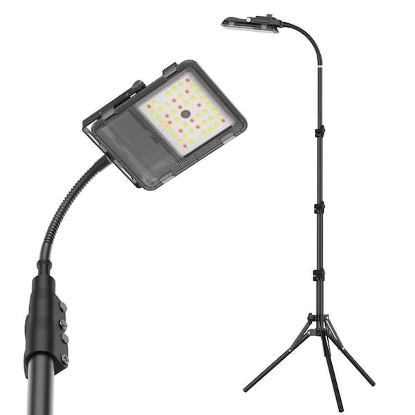 SANSI 250-Watt Equivalence LED Floor Plant Full Spectrum Grow Light with Adjustable Tripod Stand 19-55 Inches, On/Off Switch