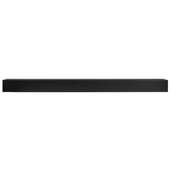 The Sam Black 7 ft. Fireplace Cap-Shelf Mantel