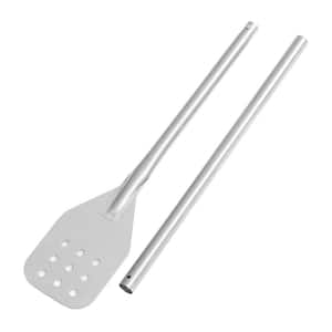 Stainless Steel Stirring Paddle, Crawfish and Seafood Boiling, Flat Perforated Paddle and Removable Handle, Silver