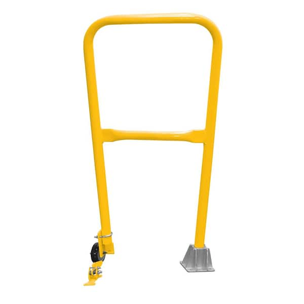 Vestil 2 ft. L Yellow Steel Dock Safety Swing Gate