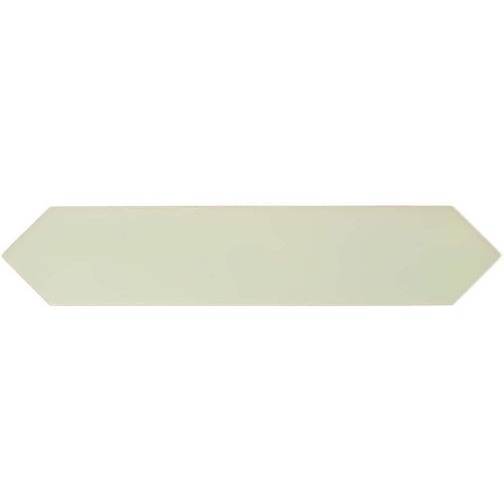 Tea Green Matte Ceramic Picket Wall and Floor Tile