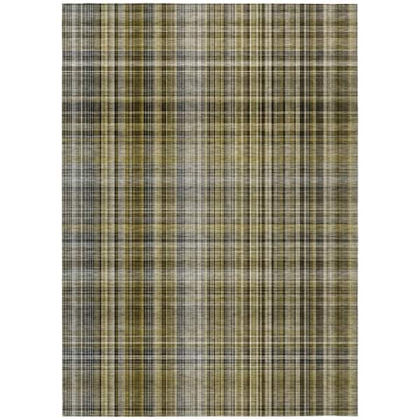 Addison Rugs Chantille ACN541 Taupe 5 ft. x 7 ft. 6 in. Machine Washable Indoor/Outdoor Geometric Area Rug