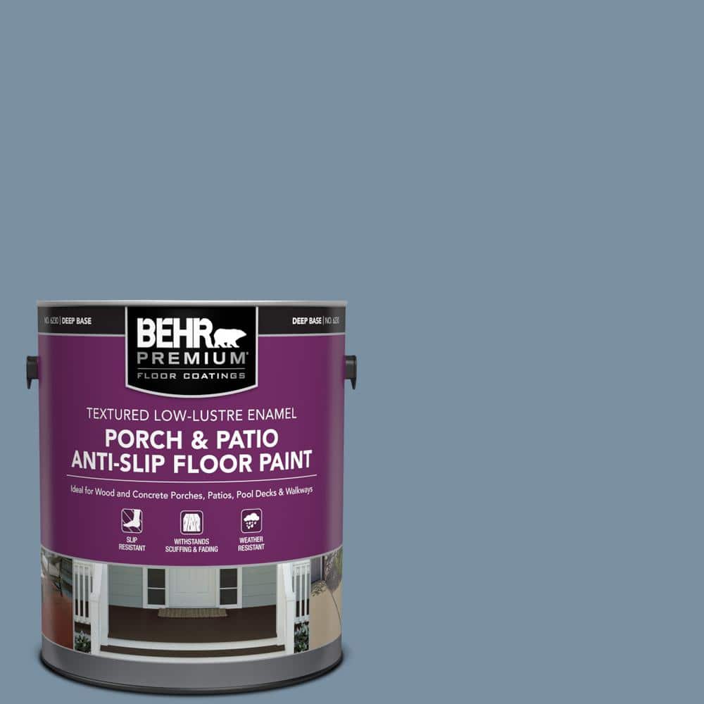 1 gal. #S510-4 Jean Jacket Blue Textured Low-Lustre Enamel Interior/Exterior Porch and Patio Anti-Slip Floor Paint price history on PriceWatchPro